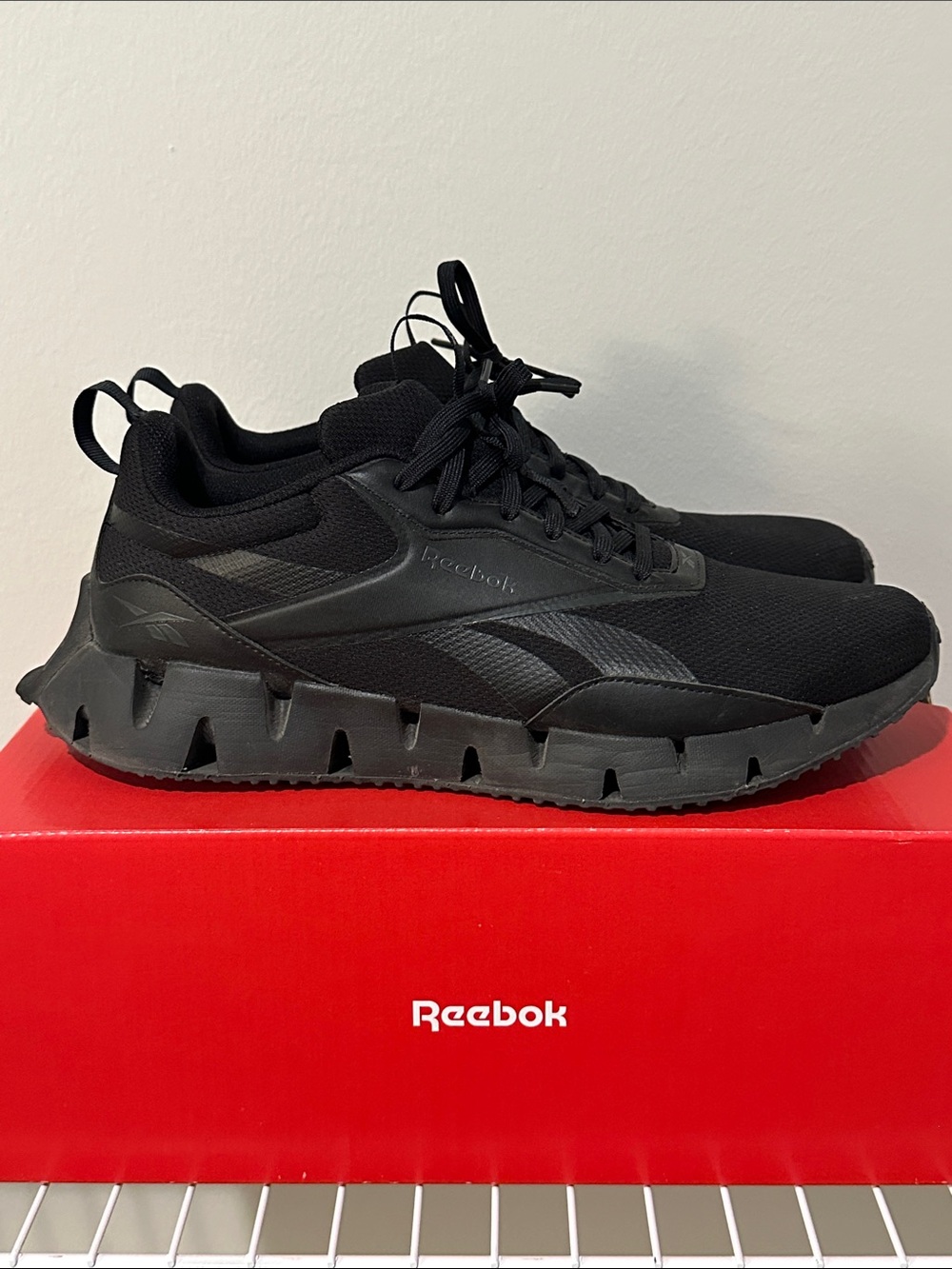 Reebok Black ZigTech Athletic Sneakers